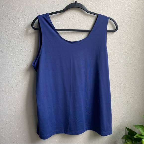 Chico’s|Tank Top|Blue|Size 3 = XL/16 - Picture 3 of 5